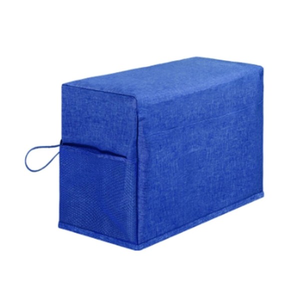 Culoare pentru mașina de cusut cu buzunare de depozitare, husă protectoare 43 x 31 x 21 cm, organizator textil pentru mașini de cusut de uz casnic albastru