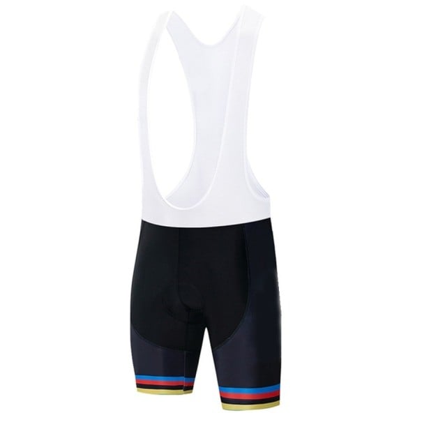 Culotte de ciclismo con tirantes para hombre P3768 blanco L