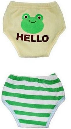 Culottes absorbantes pour enfants - 2 pièces vert 11-13 kg
