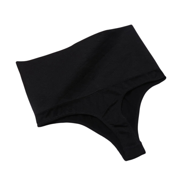 Culottes amincissantes taille haute sans coutures Tanga sculptant Lingerie amincissante pour le modelage de la taille Lingerie compressive pour une silhouette lisse noir XL