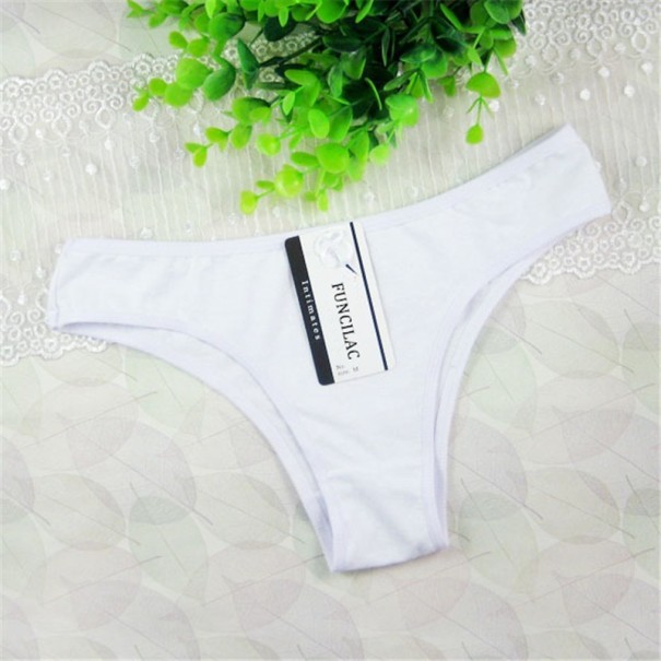 Culottes en coton pour femmes 5 pcs J806 blanc S