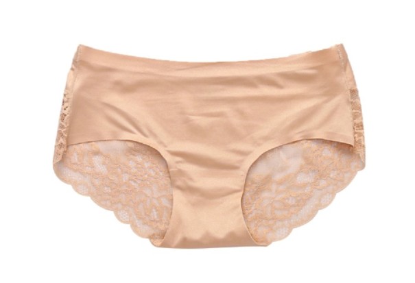 Culottes en dentelle abricot M