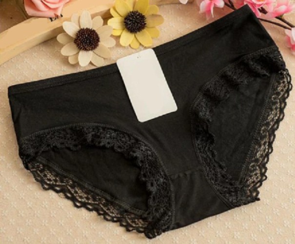 Culottes en dentelle Valentina noir L