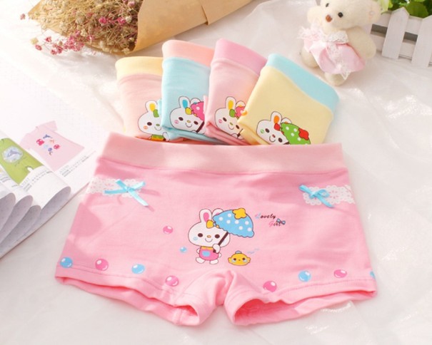Culottes pour filles avec un petit lapin - 5 pcs 7