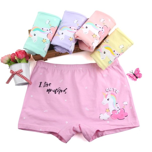 Culottes pour filles avec un unicorn - 5 pièces 7-9 ans