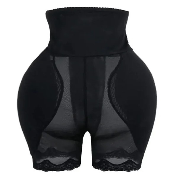 Culottes rembourrées sculptantes pour femmes Culottes de lifting augmentant les hanches Sous-vêtements gainants pour affiner la taille Effet push-up pour soulever les fesses noir S