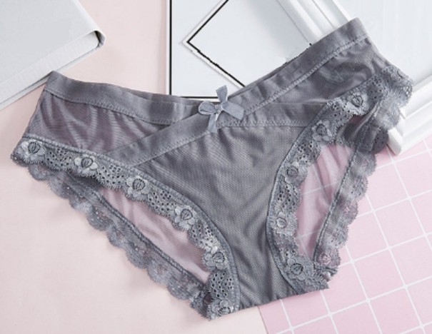 Culottes transparentes pour femmes gris XS