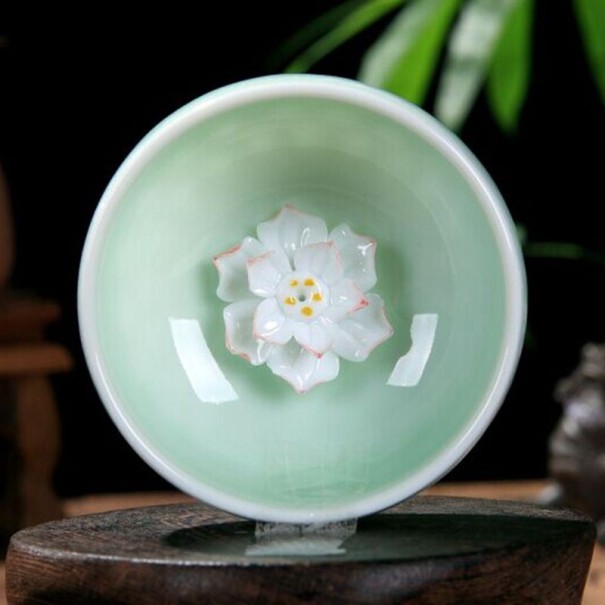 Cupa ceramică de floare de lotus 1