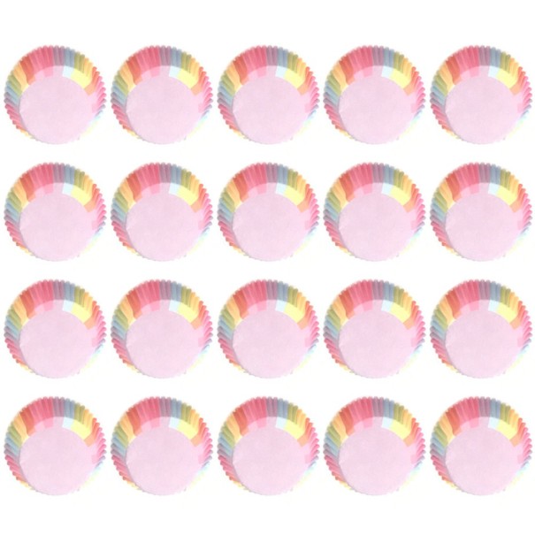 Cupcakes colorate cu briose 100 buc 6