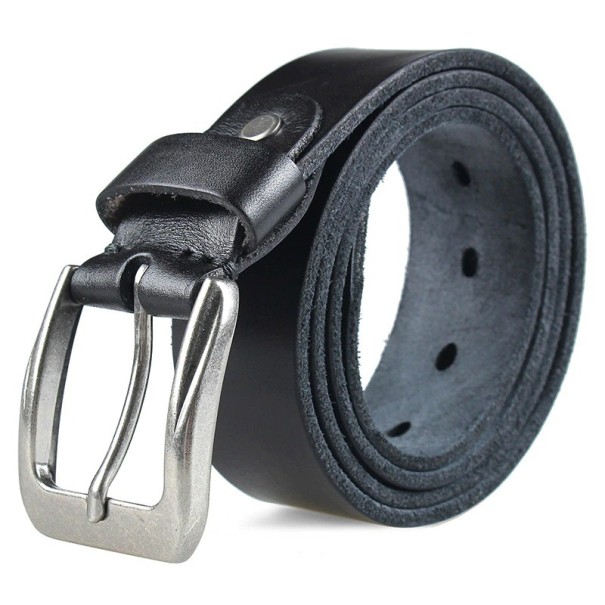 Curea de piele pentru bărbați L267 negru 135 cm