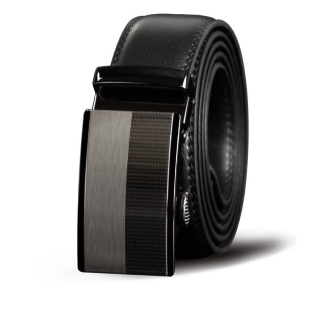 Curea de piele pentru bărbați L495 negru 110 cm