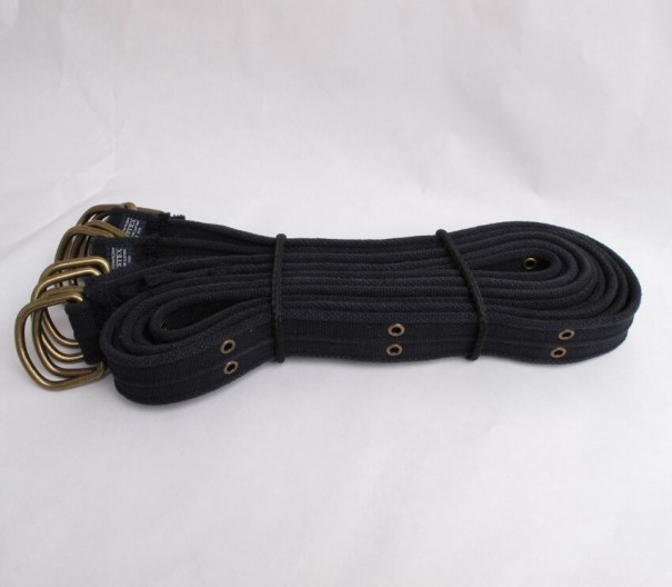 Curea din material textil pentru bărbați L467 albastru inchis
