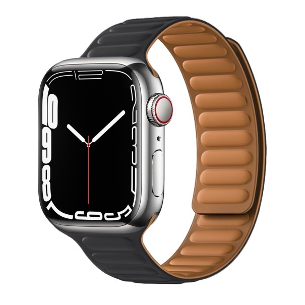 Curea din silicon pentru Apple Watch 38mm / 40mm / 41mm T854 negru