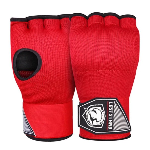 Curea lungă pentru încheietura mâinii Mănuși fără degete Mănuși MMA Muay Thai Mănuși de antrenament pentru bărbați și femei roșu