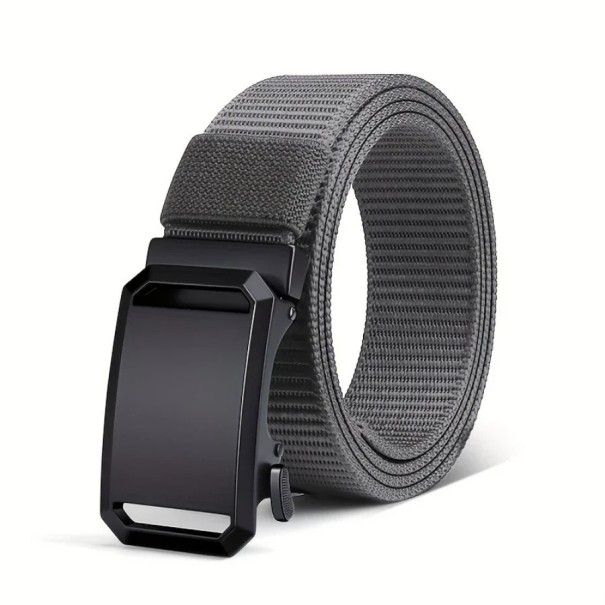 Curea tactică din pânză pentru bărbați 120 x 3,5 cm centură reglabilă cu cataramă automată din plastic Centura durabilă pentru muncă sportivă uz militar gri