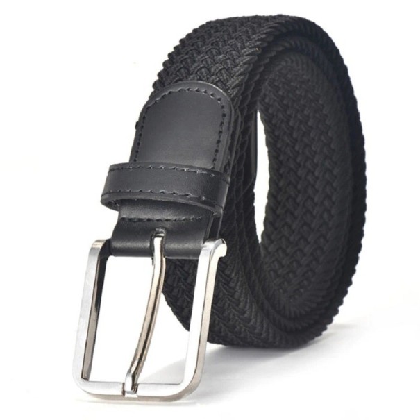 Curea tricotată negru 95 cm