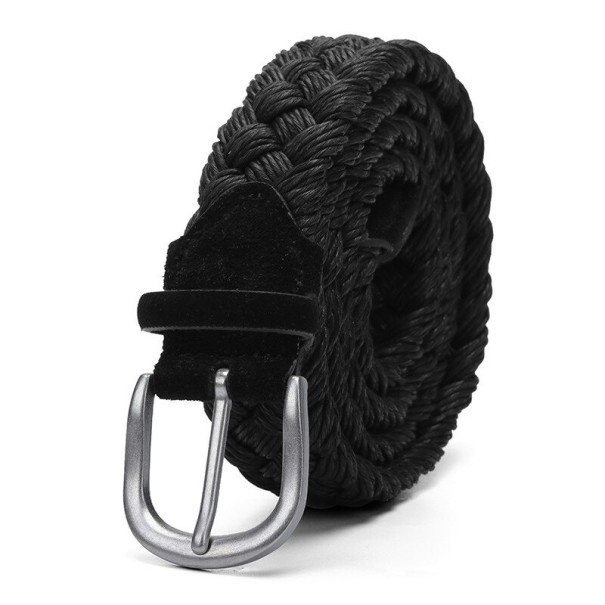 Curea tricotată pentru bărbați L426 negru 130 cm