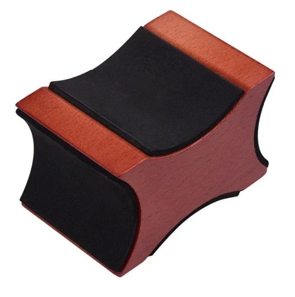 Cuscino di supporto imbottito in legno per il collo della chitarra con due altezze Supporto per manutenzione e riparazioni di chitarre acustiche 1
