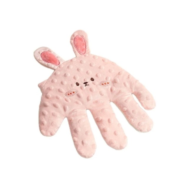 Cuscino Rilassante per Dormire 26 x 24 cm Cuscino per Bambini con Controllo Remoto Coniglio Rosa Aiuto per il Sonno Cotone Poliestere 1