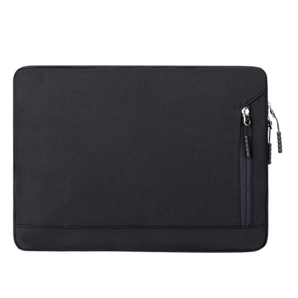 Custodia impermeabile per laptop da 13,3 pollici Custodia protettiva imbottita Chiusura a zip Colori neutri Design da viaggio elegante e pratico nero