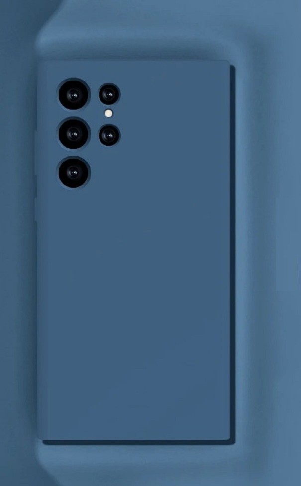 Custodia in silicone per Samsung A54 blu