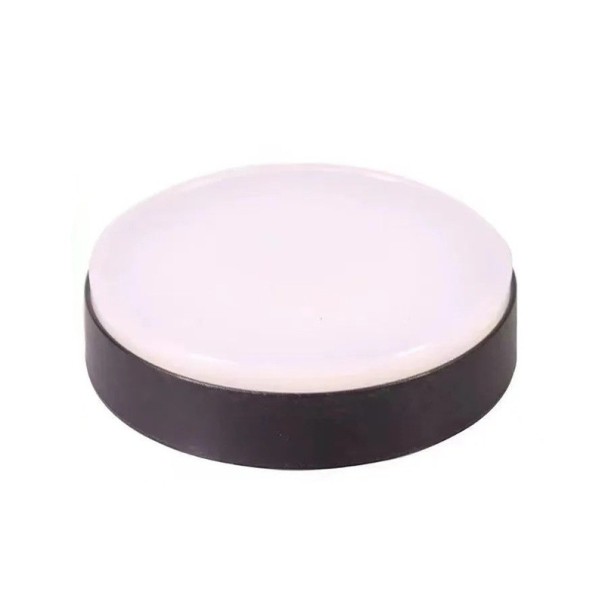 Custodia per movimento di orologio 70 mm con cuscino in pelle artificiale Supporto protettivo per orologiai Strumento per riparazione vetri e sostituzione batterie bianco