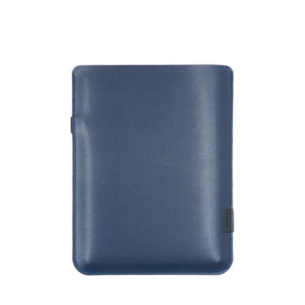 Custodia per tablet ultraleggera opaca 16 x 21,5 cm in pelle sintetica con slot laterale per stilo custodia scorrevole per zaino e borsa blu