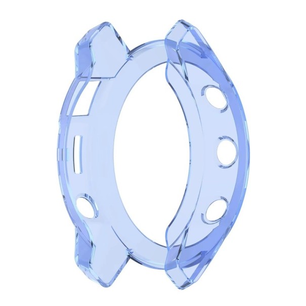 Custodia protettiva trasparente per orologi Garmin Fenix 5X e 5X Plus Copertura flessibile in TPU per orologi sportivi intelligenti Garmin blu