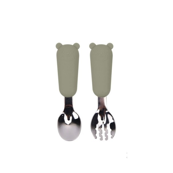 Cute Cutlery for Children green