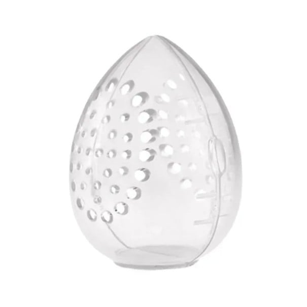 Cutie de depozitare din plastic 7,5 x 5,5 cm pentru burete cosmetic, cutie transparentă, suport pentru burete de machiaj, cutie transparent