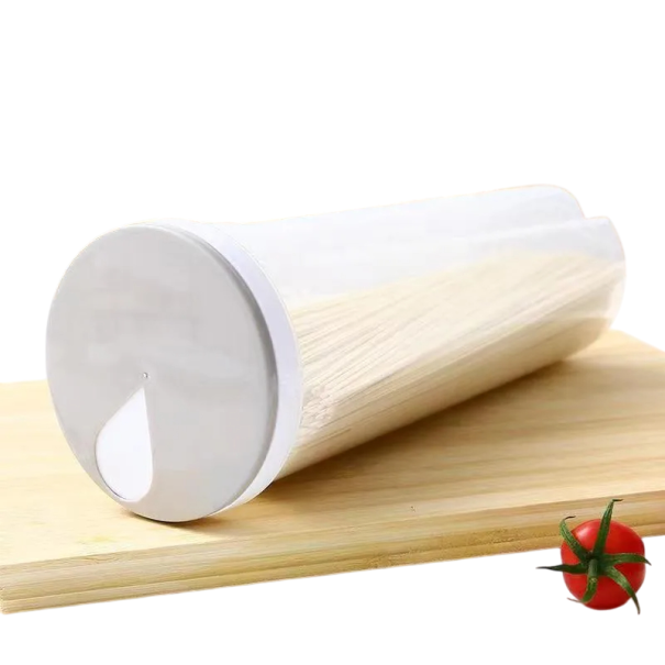 Cutie de depozitare pentru alimente din plastic cu capac, pentru frigider 27 x 10 x 8 cm gri