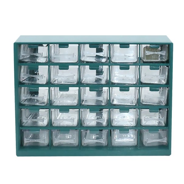 Cutie de depozitare unelte multifuncțională Organizator cu șuruburi Cutie din plastic cu sertare Cutie piese atelier Dosar practică 29,1 x 22,5 x 12,3 cm albastru