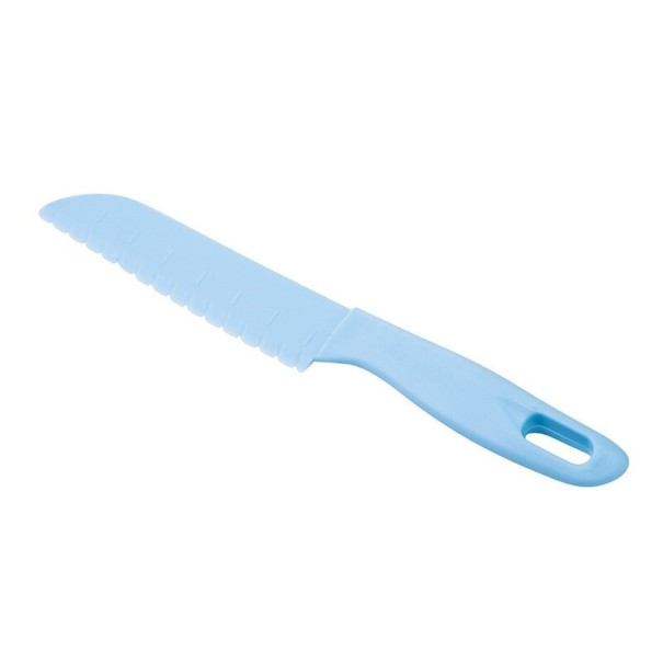 Cuțit din plastic pentru fructe albastru deschis