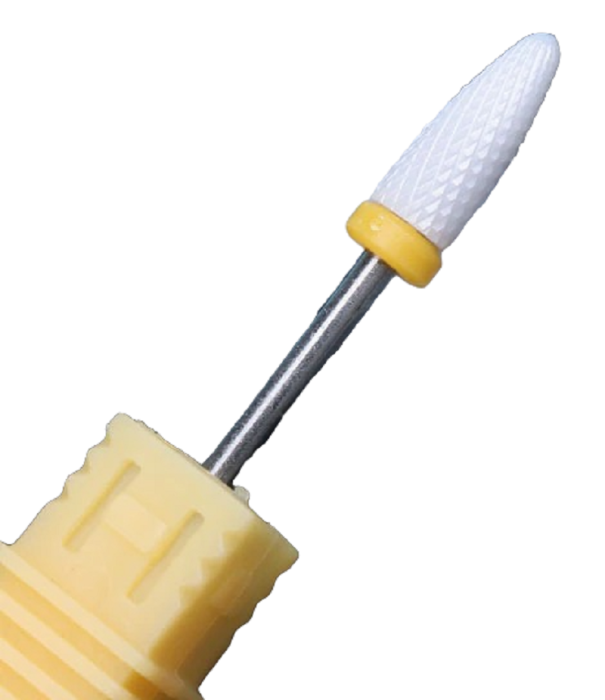 Cutter din ceramica pentru con de manichiura T824 galben
