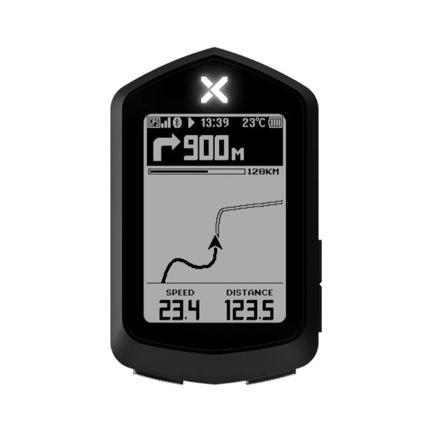 Cycle Computer with GPS Navigation and Offline Map Bluetooth ANT+ USB-C Waterproof Black for Speed Measurement and Cycling Training 1