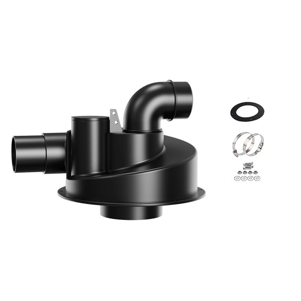 Cyclone Dust Separator with an Internal Diameter of 2.5'' Spiral Separation Chamber with Mounting Kit for Workshop Vacuums and Dust Extraction 1