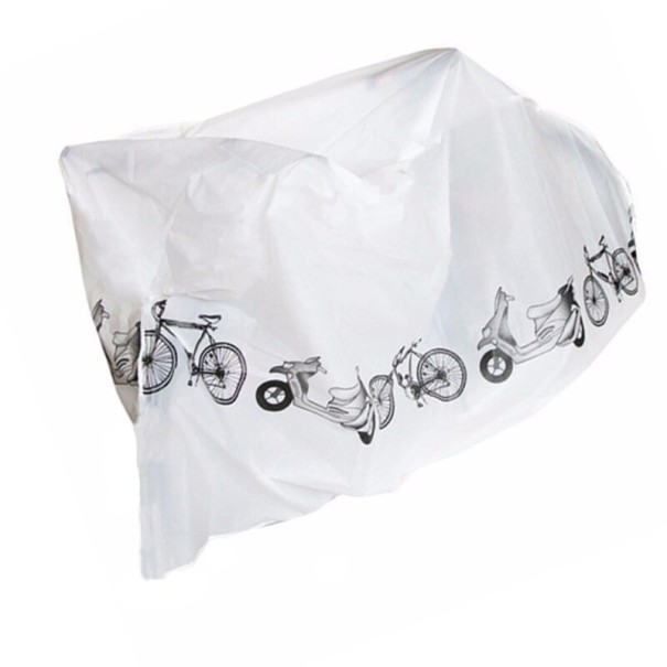 Cykelbeskyttelsesdæksel hvid
