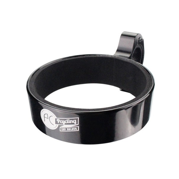 Cykelflaskeholder i aluminium sort