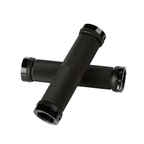 Cykelgreb 132 x 22,2 mm Låsbare gummigreb Skridsikre vandtætte bløde styrgreb Mountainbiketilbehør sort