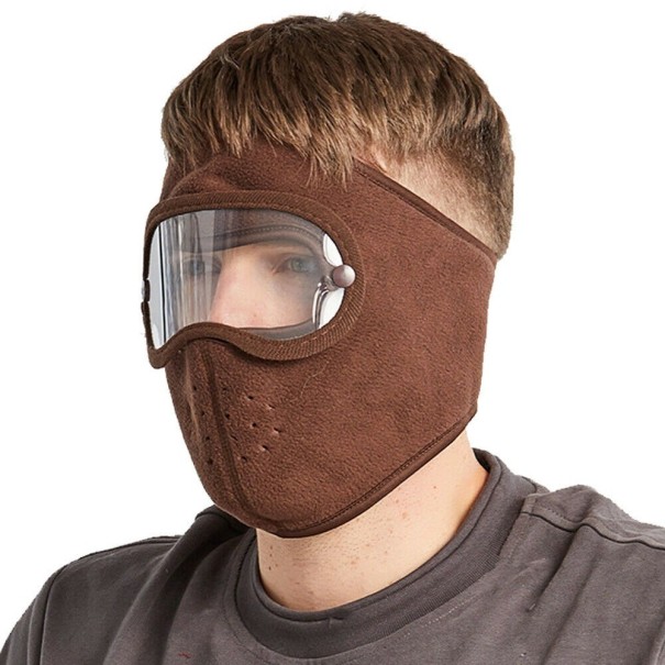 Cykelmaske P3518 brun