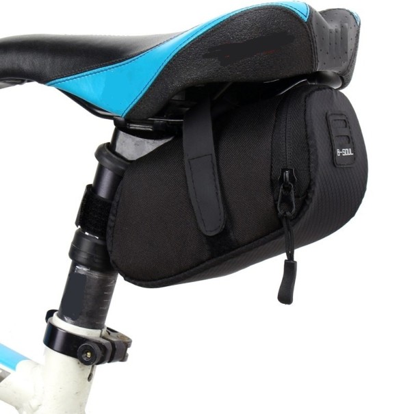 Cykelsadeltaske sort