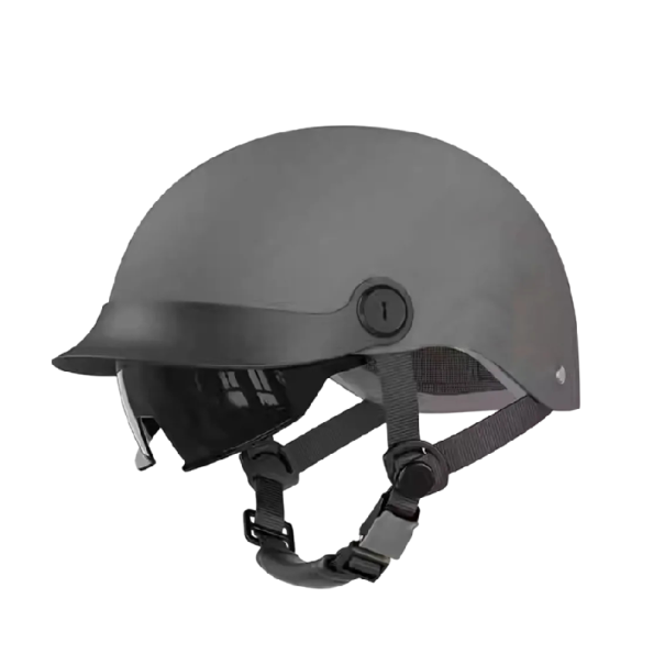 Cyklistická helma s výklopnou sluneční clonou 27 x 17 cm obvod hlavy 54-62 cm Skořepina z ABS nastavitelná velikost pro elektrokolo šedá