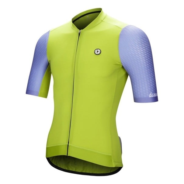 Cyklistický dres s krátkým rukávem na zip, pro cyklistiku, sport a volnočasové aktivity unisex žlutá XS