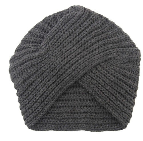 Czapka damska - Turban J2318 szary