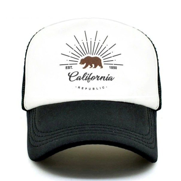 Czapka z daszkiem California trucker czarny