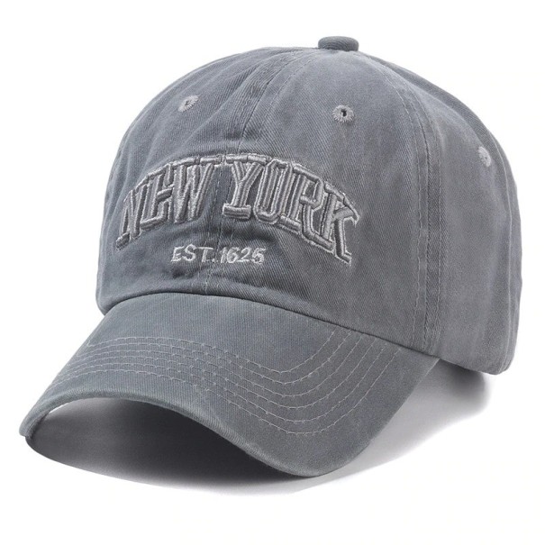 Czapka z daszkiem New York szary