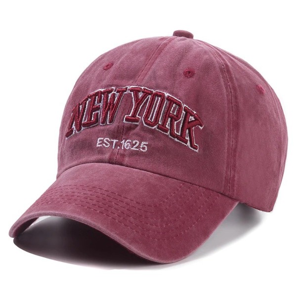 Czapka z daszkiem New York wino