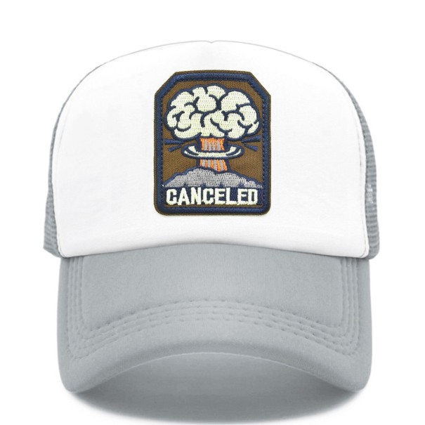 Czapka z daszkiem typu trucker A2603 szary
