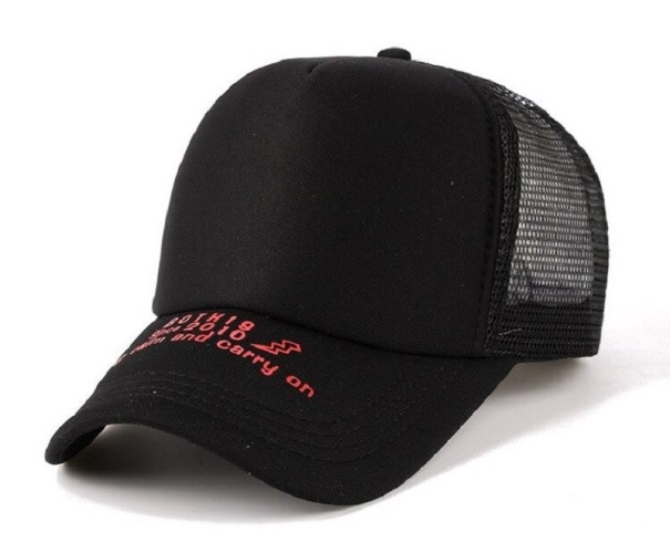 Czapka z daszkiem typu trucker T104 czarny