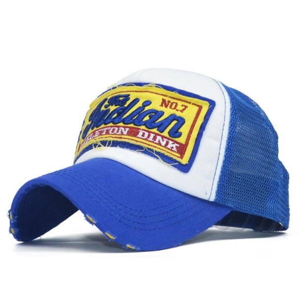 Czapka z daszkiem typu trucker T201 niebieski